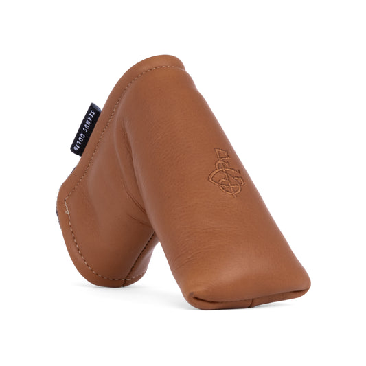 British Tan Aniline Leather Blade Putter Cover