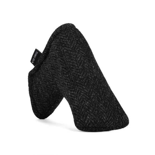 Black Harris Tweed Putter Covers