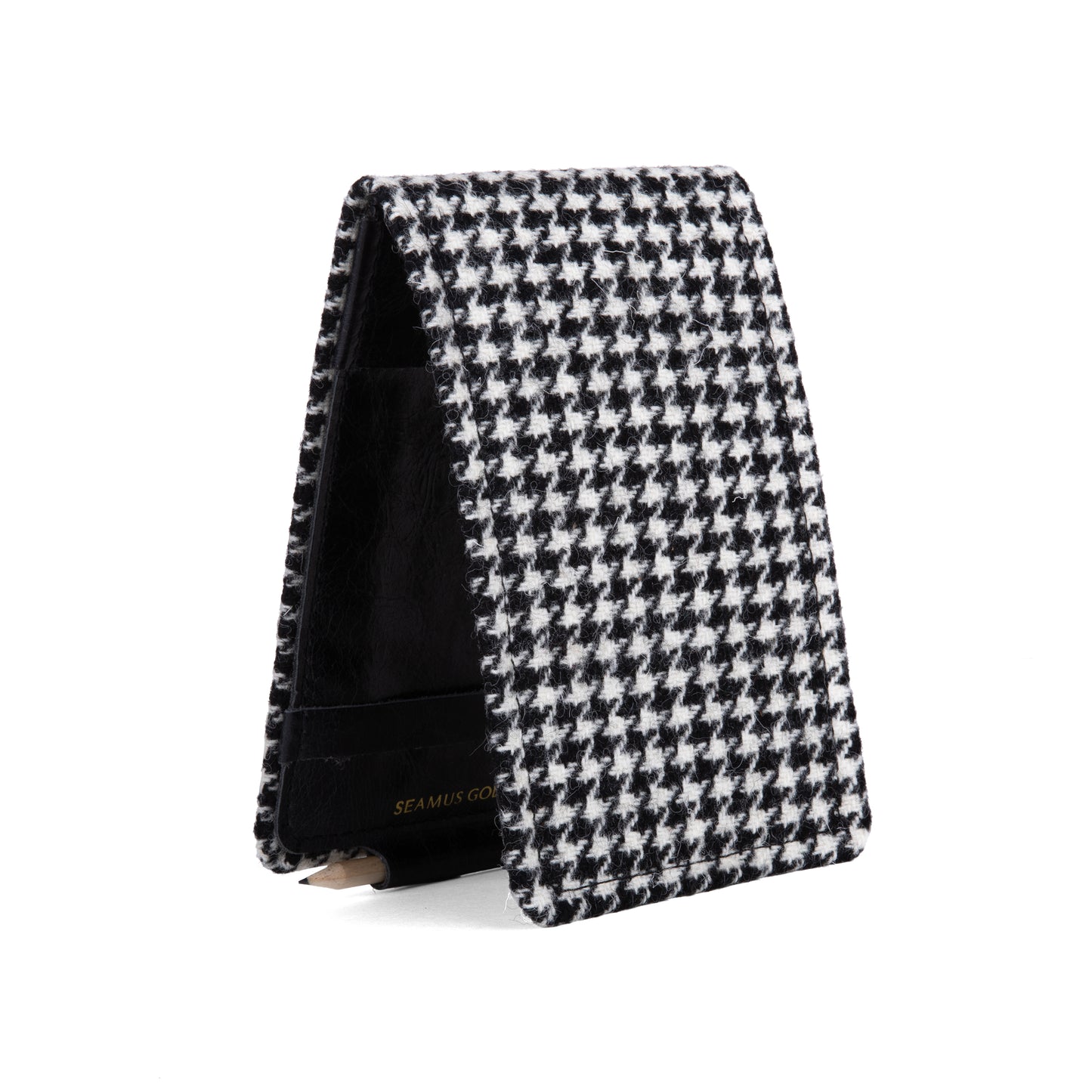 Black and White Houndstooth Yardage Book Cover