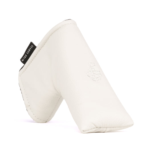 Cream Tribeca Leather Blade Putter Cover