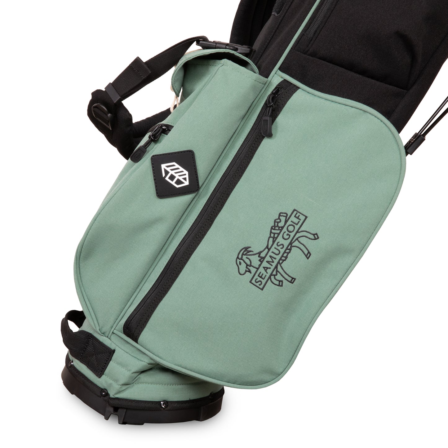 Seamus x Jones Rover Stand Bag - Black/Sage Leaf