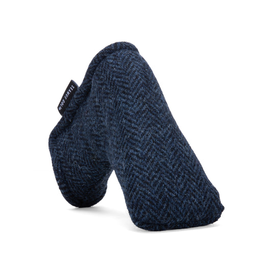 Navy Harris Tweed Putter Covers