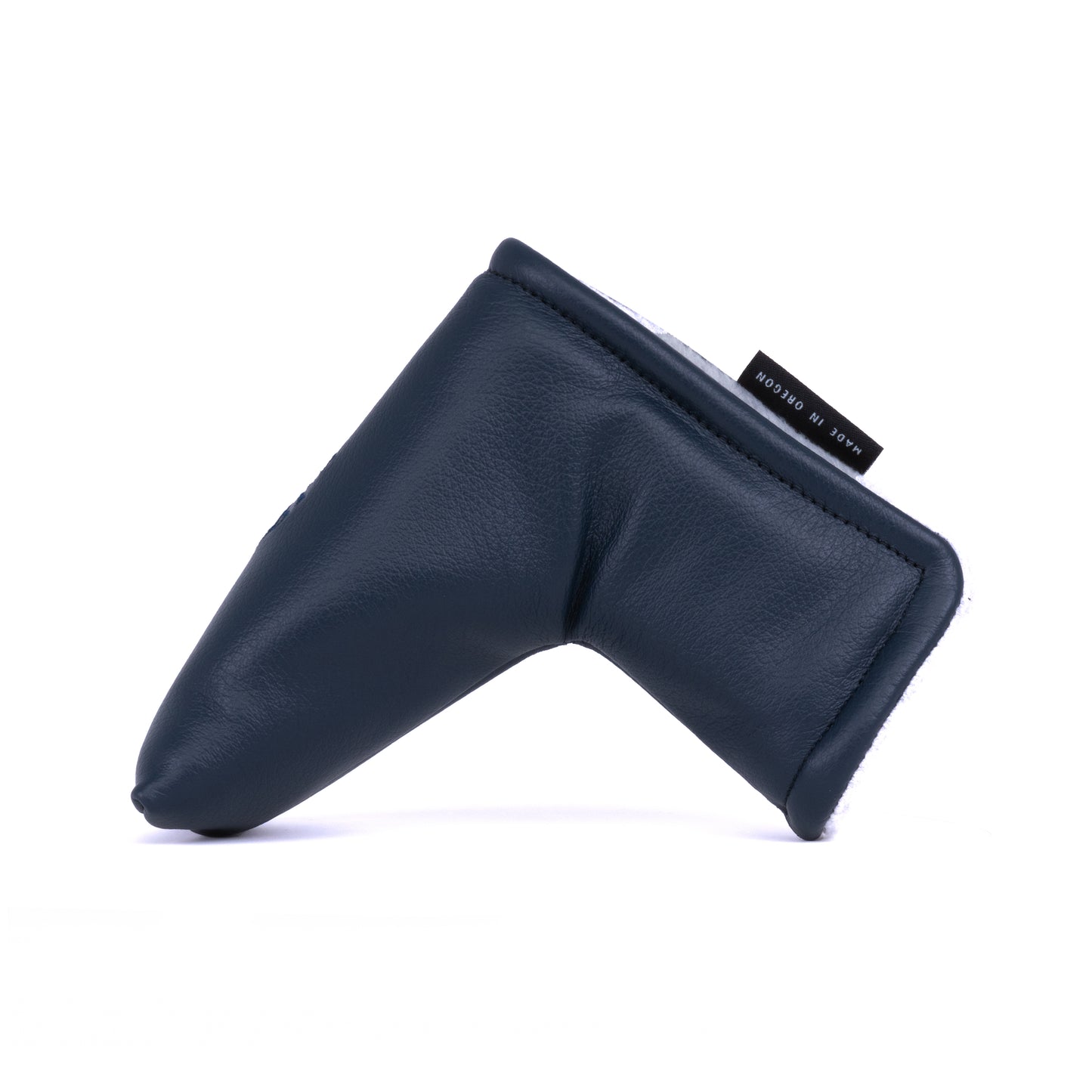 Navy Tribeca Leather Blade Putter Cover