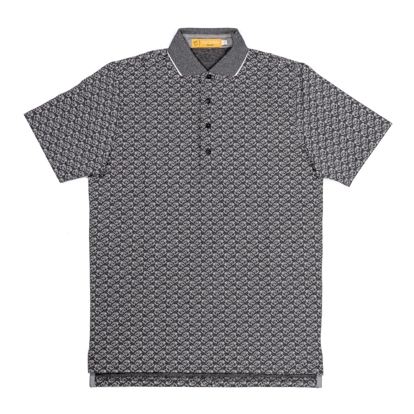 Seamus x Field Day Goat All Over Polo - Grey
