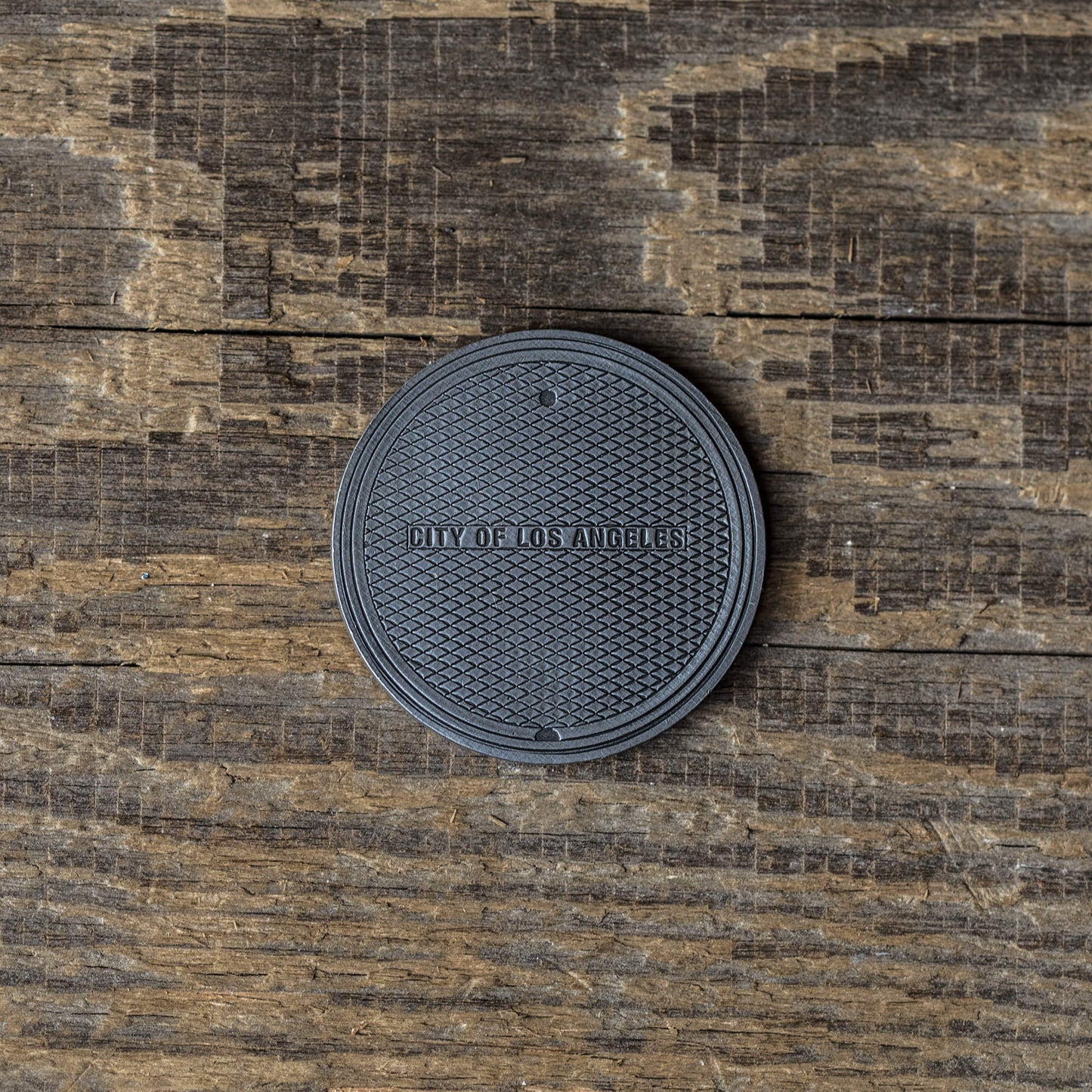 Hand Forged® LA Manhole Cover™ Ball Mark - Steel