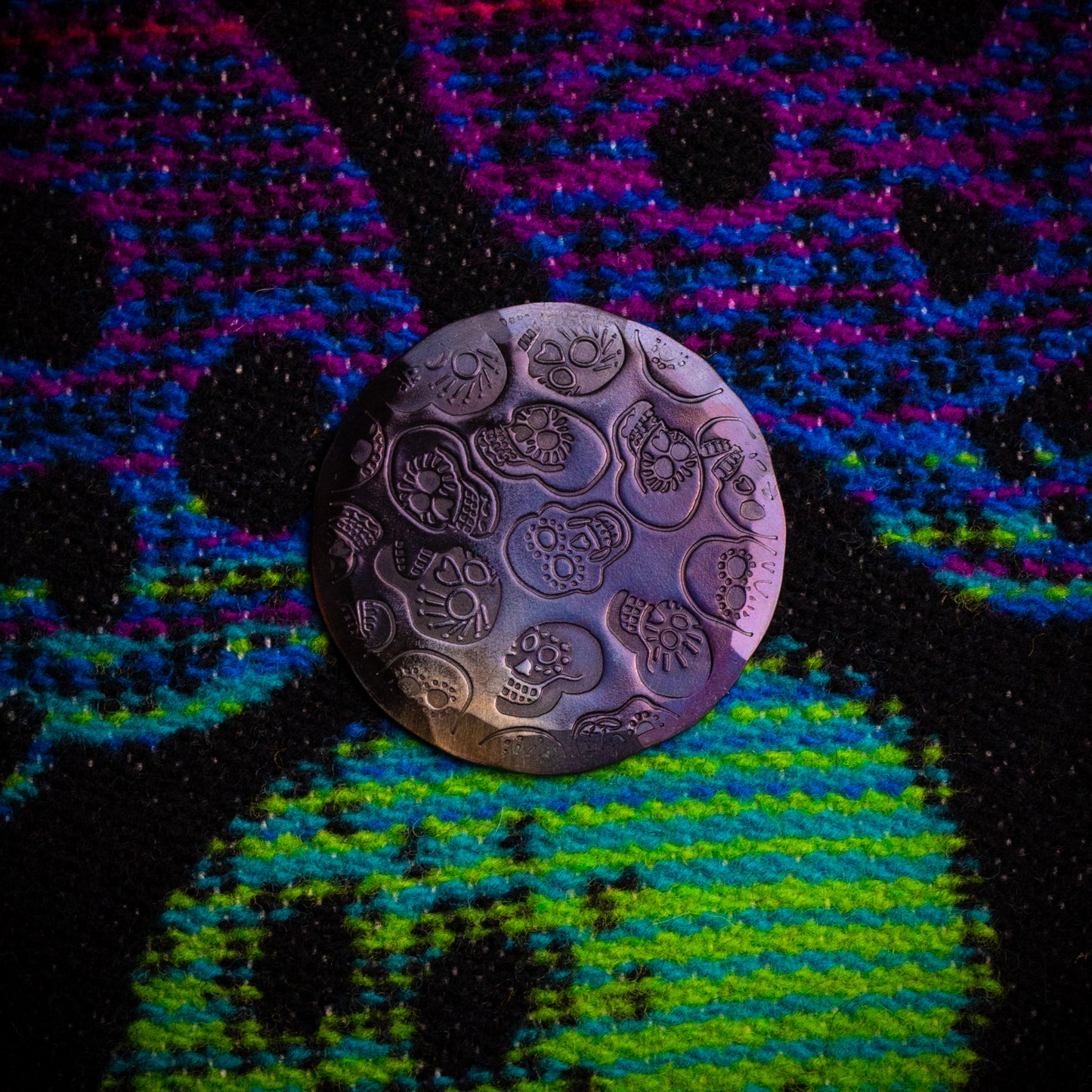 Hand Forged® Pendleton® Sugar Skulls Ball Mark - Oil Can